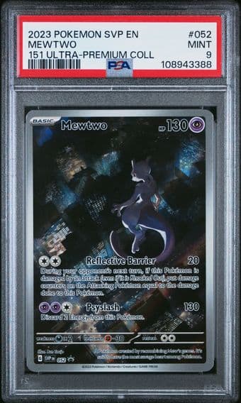 2023 #052 Mewtwo PSA 9 Svp EN-SV Black Star Promo Pokemon