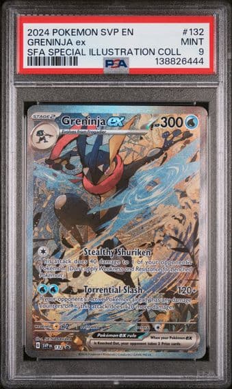 2024 #132 Greninja EX PSA 9 Svp EN-SV Black Star Promo Pokemon