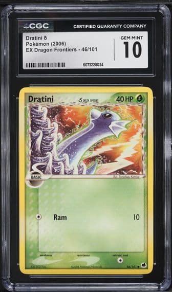 2006 #46 Dratini CGC 10 EX Dragon Frontiers - English Pokemon