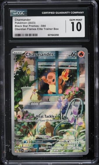 2023 #44 SV BLACK STAR PROMO OBSIDIAN FLAMES ETB CHARMANDER CGC 10 POKEMON