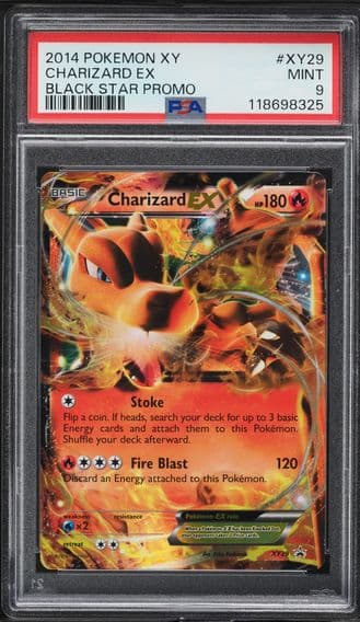 2014 #XY29 Charizard EX PSA 9 XY Black Star Promo Pokemon