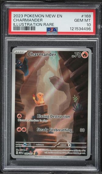 2023 #168 Charmander PSA 10 Mew EN-151 Pokemon