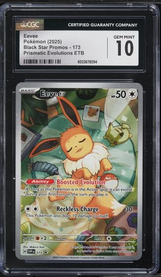 2025 #173 Eevee CGC 10 Svp EN-SV Black Star Promo Pokemon