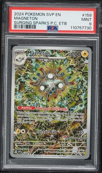 2024 #159 Magneton PSA 9 Svp EN-SV Black Star Promo Pokemon