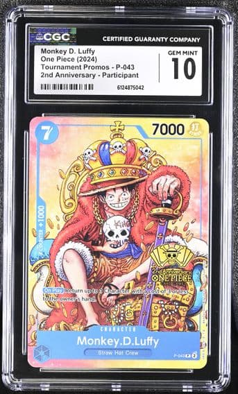 2024 #P-043 Monkey D. Luffy CGC 10 Tournament Promos - English