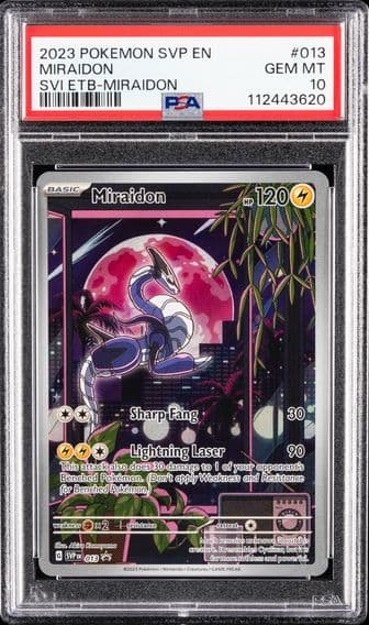 2023 #013 Miraidon PSA 10 Svp EN-SV Black Star Promo Pokemon