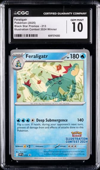 2023 #213 Feraligatr CGC 10 Black Star Promos - Scarlet & Violet SVP EN - English Pokemon