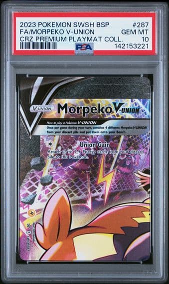 2023 #287 Full Art/Morpeko V-Union PSA 10 Swsh Black Star Promo Pokemon