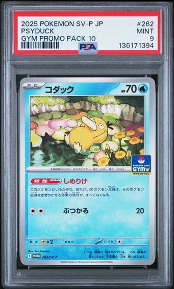 2025 #262 Psyduck PSA 9 Japanese SV-P Promo Pokemon