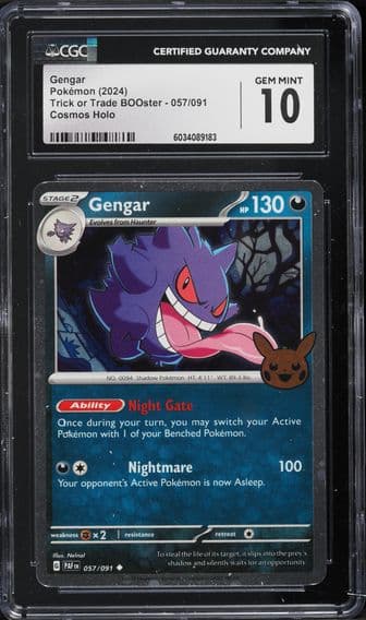 2024 #057 Gengar CGC 10 Trick or Trade BOOster (2024) - English Pokemon