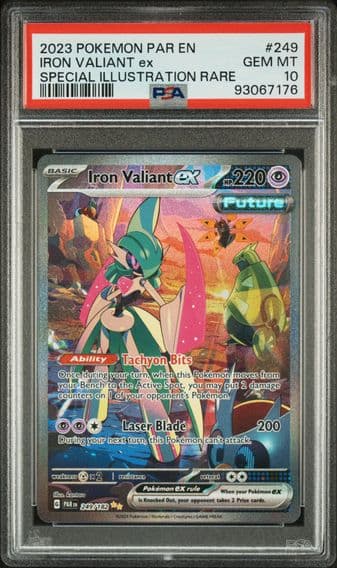 2023 #249 Iron Valiant EX PSA 10 Par EN-Paradox Rift Pokemon