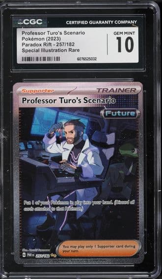 2023 #257 Professor Turo's Scenario CGC 10 Par EN-Paradox Rift Pokemon
