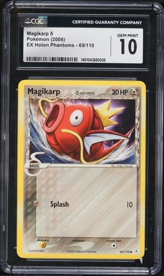 2006 #69 Magikarp CGC 10 EX Holon Phantoms - English Pokemon