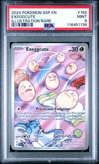 2024 #192 Exeggcute PSA 9 Ssp EN-Surging Sparks
