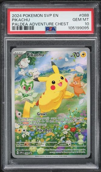 2024 #088 Pikachu PSA 10 Svp EN-SV Black Star Promo Pokemon