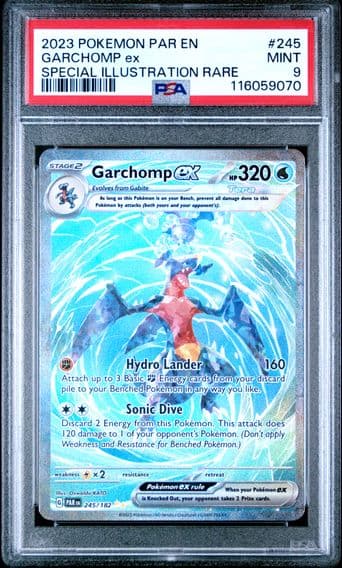 2023 #245 Garchomp EX PSA 9 Par EN-Paradox Rift Pokemon