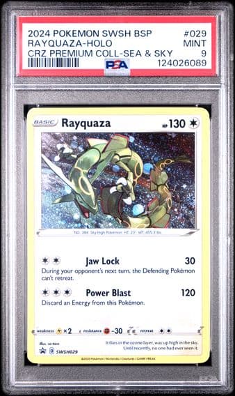 2024 #029 Rayquaza-Holo PSA 9 Swsh Black Star Promo Pokemon