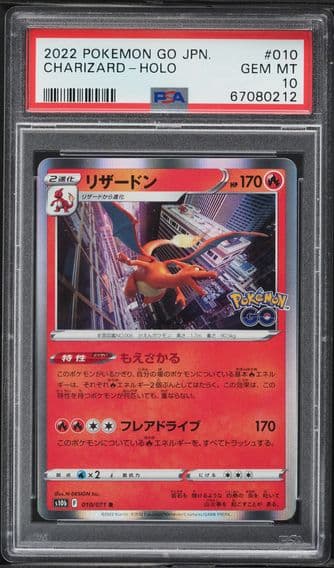 2022 #010 Charizard-Holo PSA 10 Go Japanese Pokemon