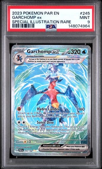 2023 #245 Garchomp EX PSA 9 Par EN-Paradox Rift Pokemon