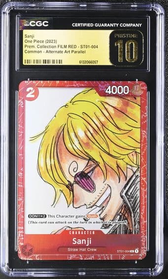 2023 #ST01-004 Sanji CGC 10 Pristine Premium Collection FILM RED (Foil) - English