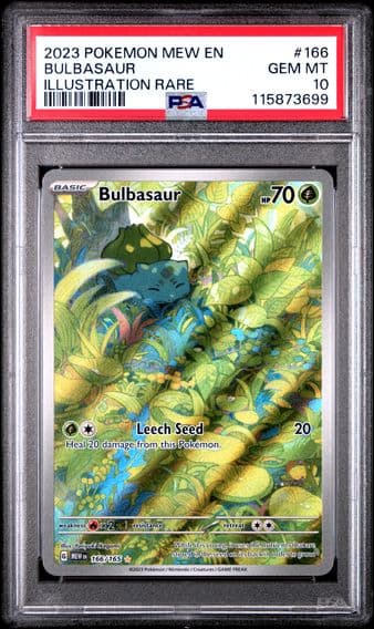 2023 #166 Bulbasaur PSA 10 Mew EN-151 Pokemon