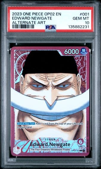 2023 #001 Edward Newgate PSA 10 One Piece OP02-Paramount War