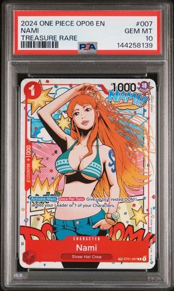 2024 #007 Nami PSA 10 One Piece OP06-Wings of the Captain