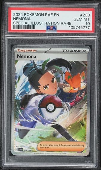 2024 #238 Nemona PSA 10 Paf EN-Paldean Fates Pokemon