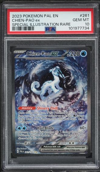2023 #261 SV PALDEA EVOLVED SIR CHIEN-PAO EX PSA 10 POKEMON