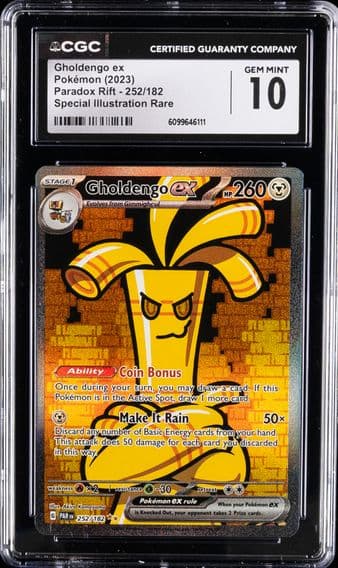 2023 #252 Gholdengo EX CGC 10 Par EN-Paradox Rift Pokemon
