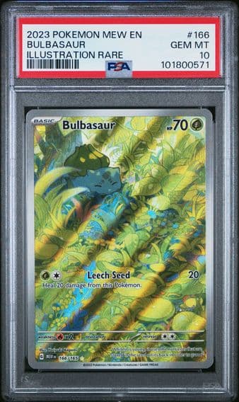 2023 #166 Bulbasaur PSA 10 Mew EN-151 Pokemon