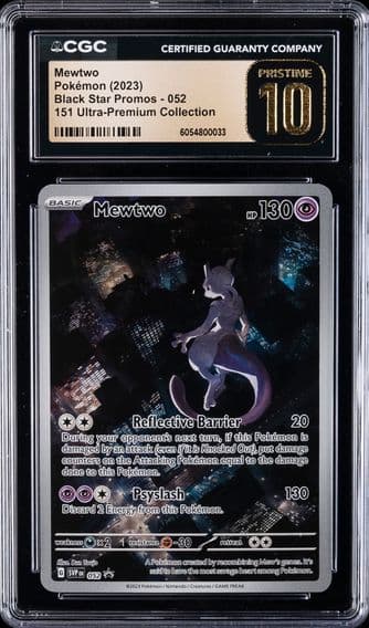 2023 #052 Mewtwo CGC 10 Pristine Svp EN-SV Black Star Promo Pokemon