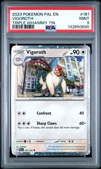 2023 #161 Vigoroth PSA 9 Pal EN-Paldea Evolved Pokemon