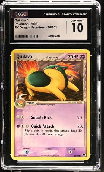 2006 #36 Quilava δ CGC 10 EX Dragon Frontiers - English