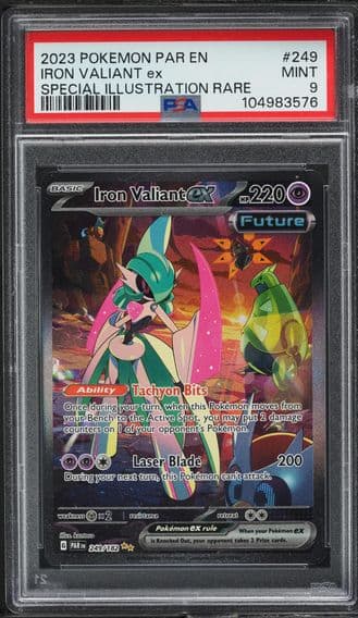2023 #249 SCARLET & VIOLET PARADOX RIFT SIR IRON VALIANT EX PSA 9 POKEMON
