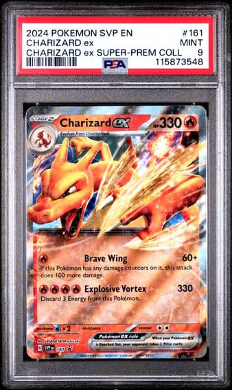 2024 #161 Charizard EX PSA 9 Svp EN-SV Black Star Promo Pokemon