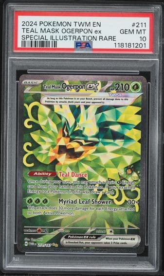 2024 #211 Teal Mask Ogerpon EX PSA 10 Twm EN-Twilight Masquerade Pokemon