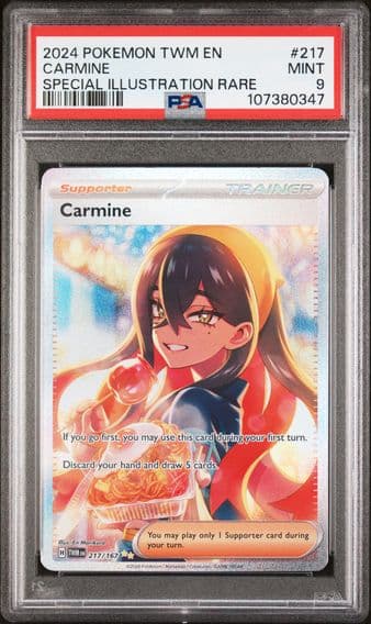 2024 #217 Carmine PSA 9 Twm EN-Twilight Masquerade Pokemon