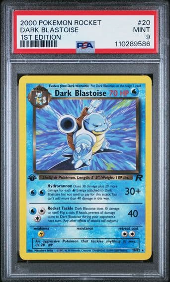2000 #20 DARK BLASTOISE PSA 9 POKEMON ROCKET | 1ST EDITION