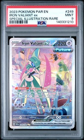 2023 #249 Iron Valiant EX PSA 9 Par EN-Paradox Rift Pokemon