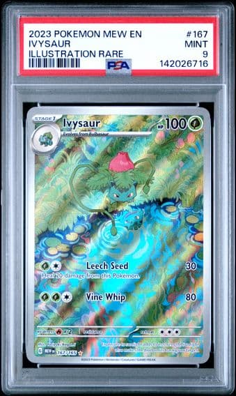 2023 #167 Ivysaur PSA 9 Mew EN-151 Pokemon