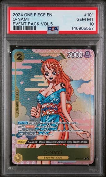 2024 #101 O-Nami PSA 10 One Piece Event Pack Vol.5