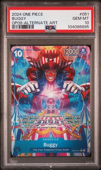 2024 #051 Buggy PSA 10 One Piece OP09-Emperors in the New World
