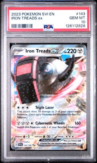 2023 #143 Iron Treads EX PSA 10 Svi EN-Scarlet & Violet Pokemon