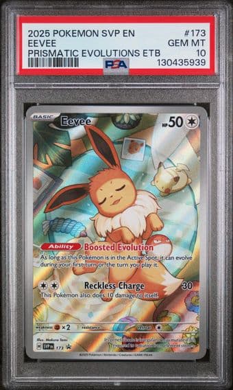 2025 #173 Eevee PSA 10 Svp EN-SV Black Star Promo Pokemon