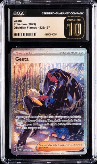 2023 #226 Geeta CGC 10 Pristine Obf EN-Obsidian Flames Pokemon