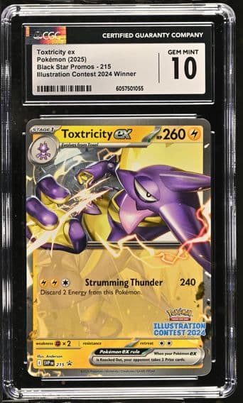 2025 #215 Toxtricity ex CGC 10 Black Star Promos - Scarlet & Violet SVP EN - English