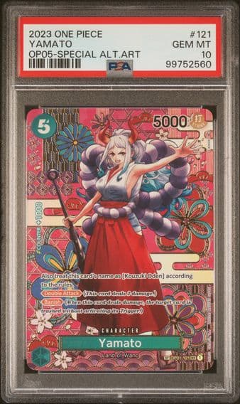 2023 #121 Yamato PSA 10 One Piece OP05-Awakening of the New Era