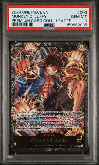 2024 #003 Monkey D. Luffy PSA 10 One Piece Premium Card Collection -Leader Collection-