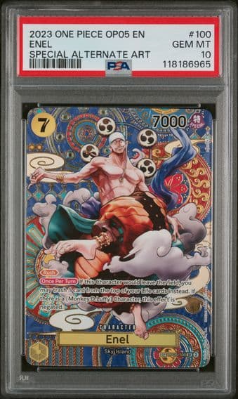 2023 #100 Enel PSA 10 One Piece OP05-Awakening of the New Era